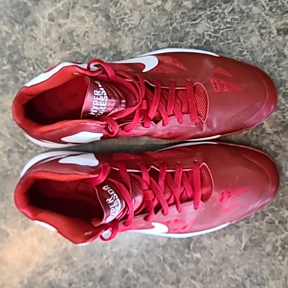 Nike Air Max Hyper Aggressor TB Gym Red White Mens Sneakers 524867-600 Size 14 - Picture 9 of 16